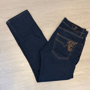 Versace Dark Indigo Straight Jeans Vintage